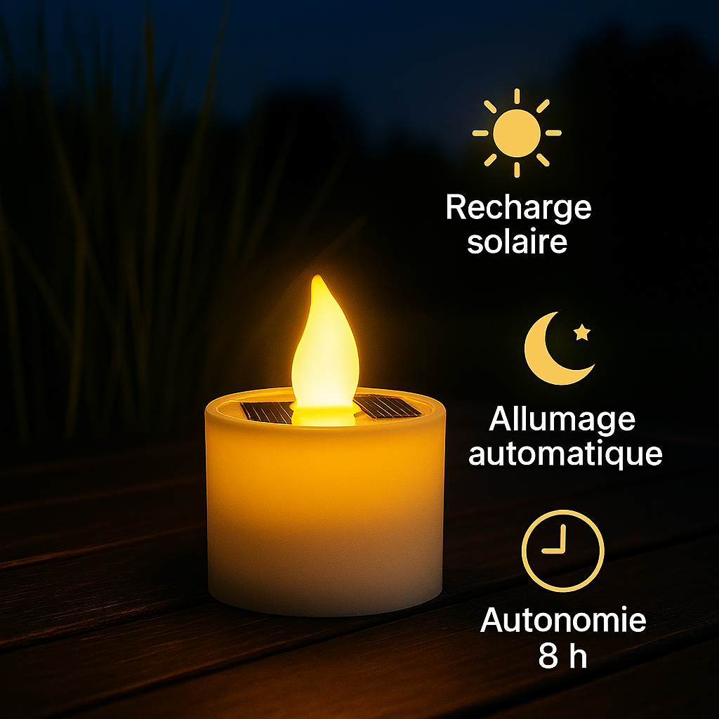 Bougies solaires – Eloria - Rogeree