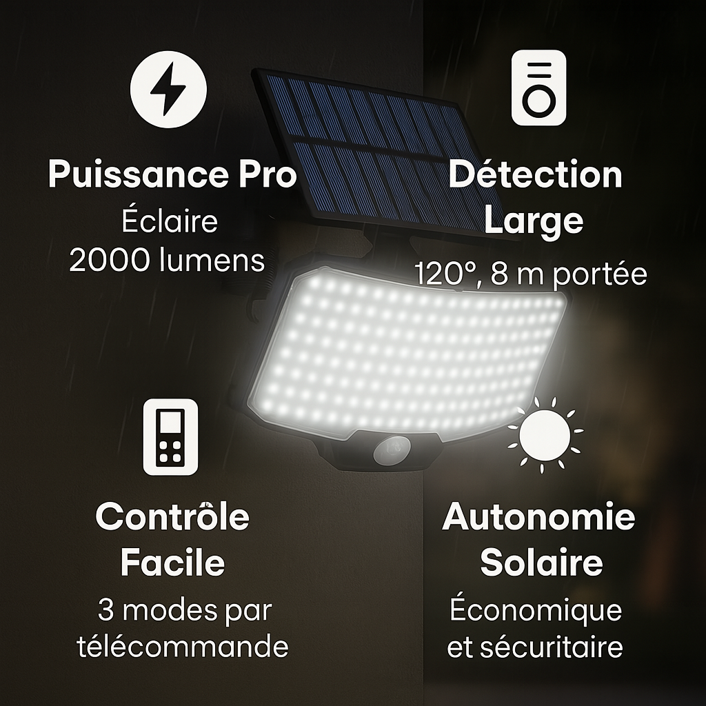 Projecteur solaire puissant - Titan - Rogeree