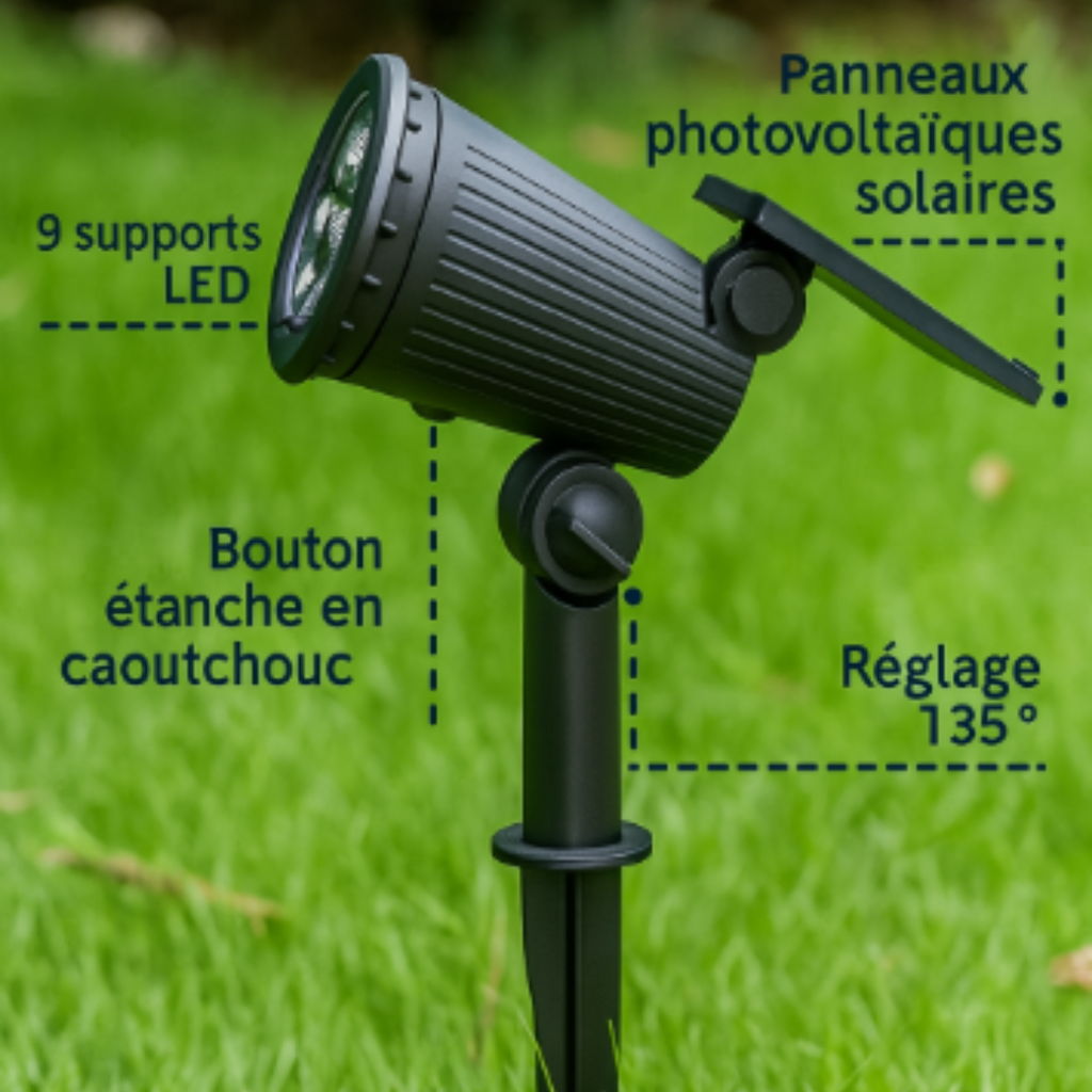 Spots solaires extérieurs – Orion - Rogeree